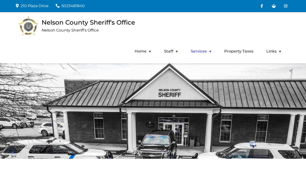 Nelson County booking photo and released-inmate records request route
